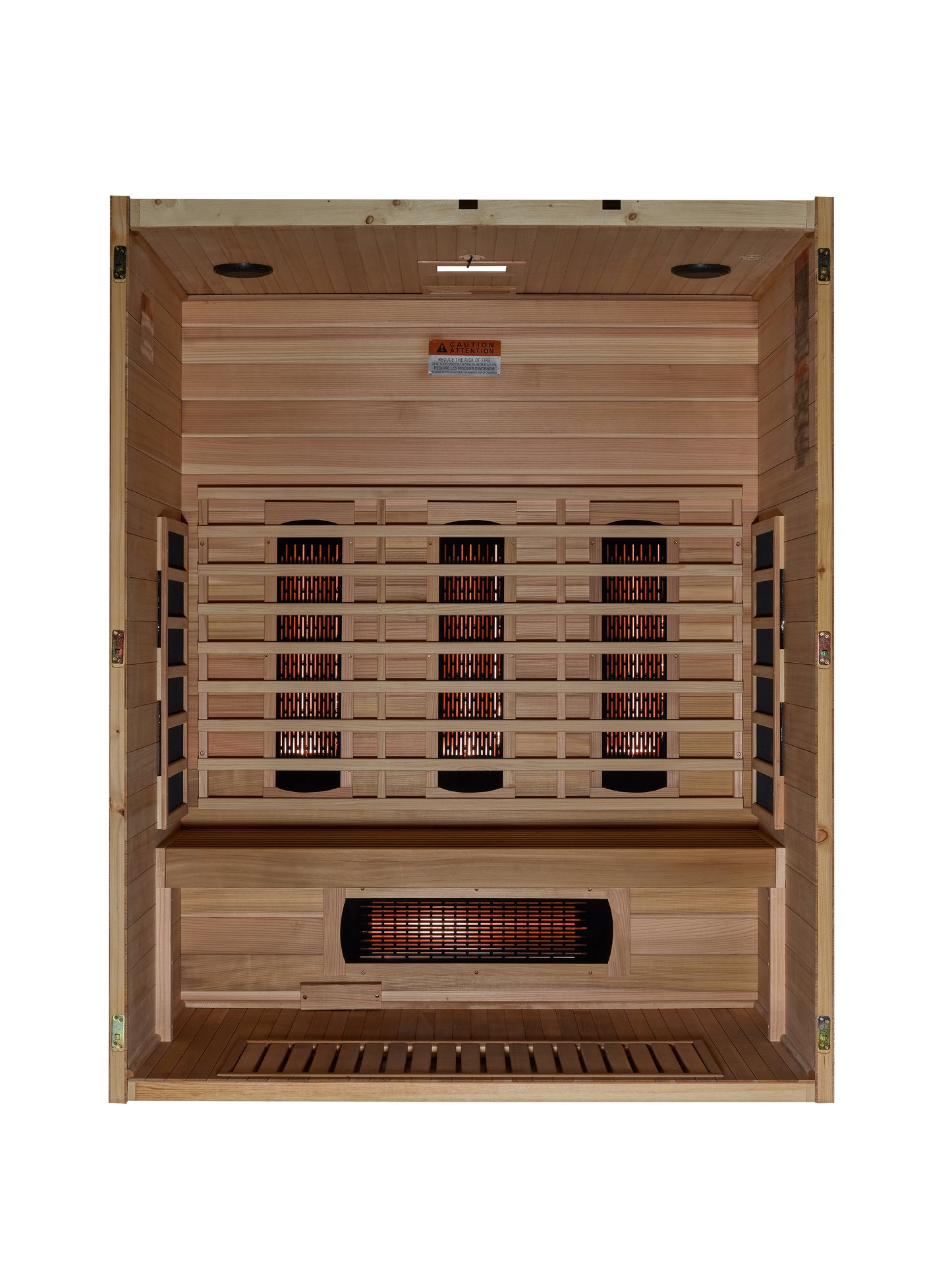Maxxus S-Line Yoga 3-Person Full Spectrum Near Zero EMF Infrared Sauna (Pacific Cedar)