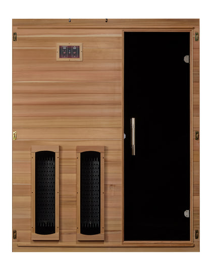 Maxxus S-Line Yoga 3-Person Full Spectrum Near Zero EMF Infrared Sauna (Pacific Cedar)