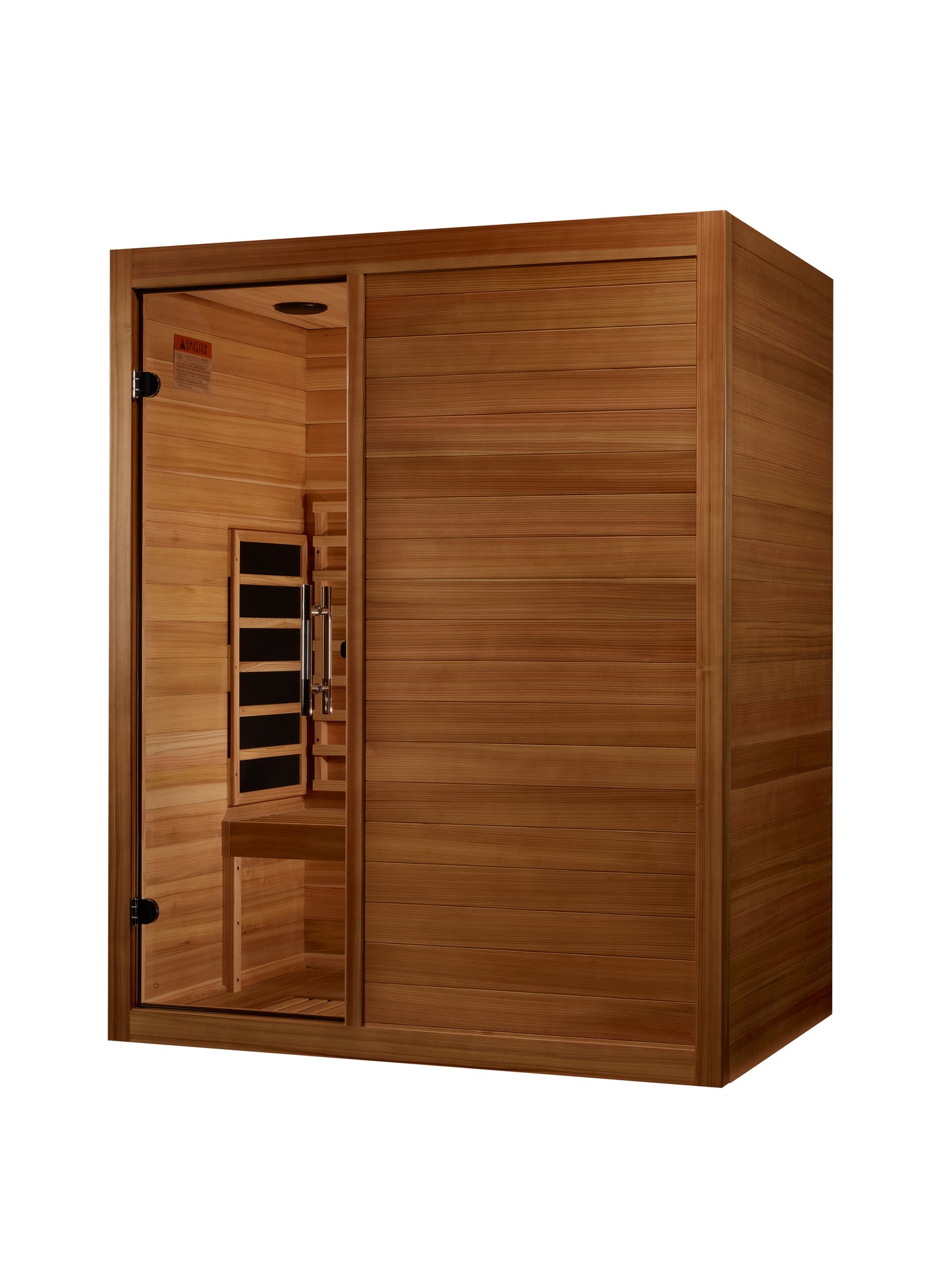 Maxxus S-Line Yoga 3-Person Full Spectrum Near Zero EMF Infrared Sauna (Pacific Cedar)