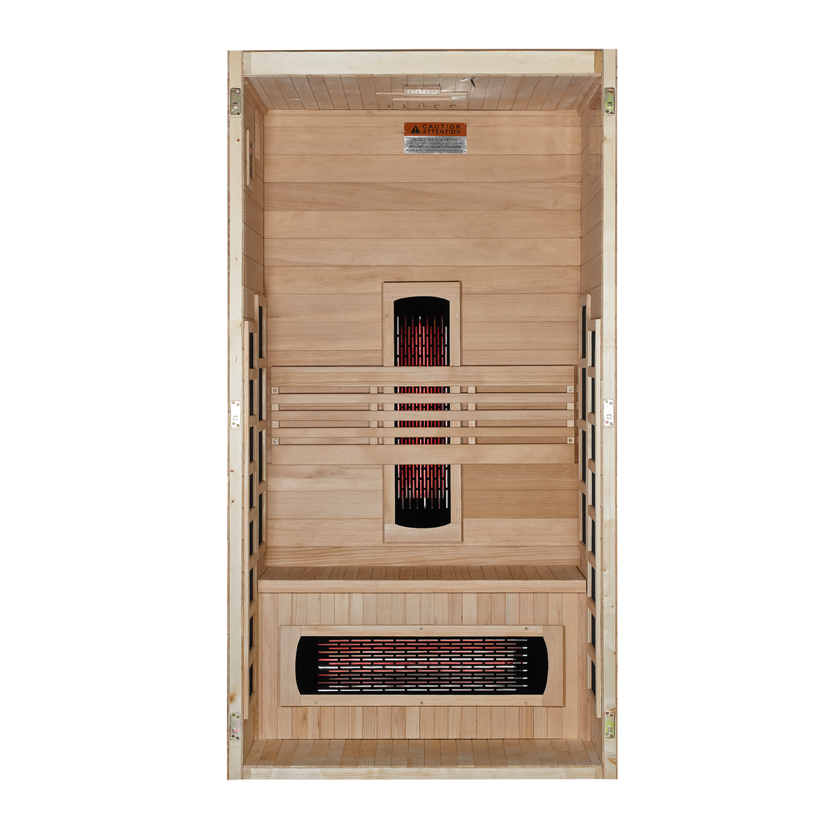 Dynamic Gracia DYN-6119-03 infrared sauna interior and heater layout