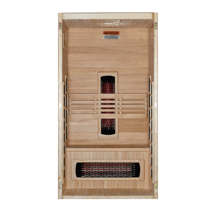 Dynamic Gracia DYN-6119-03 infrared sauna interior and heater layout