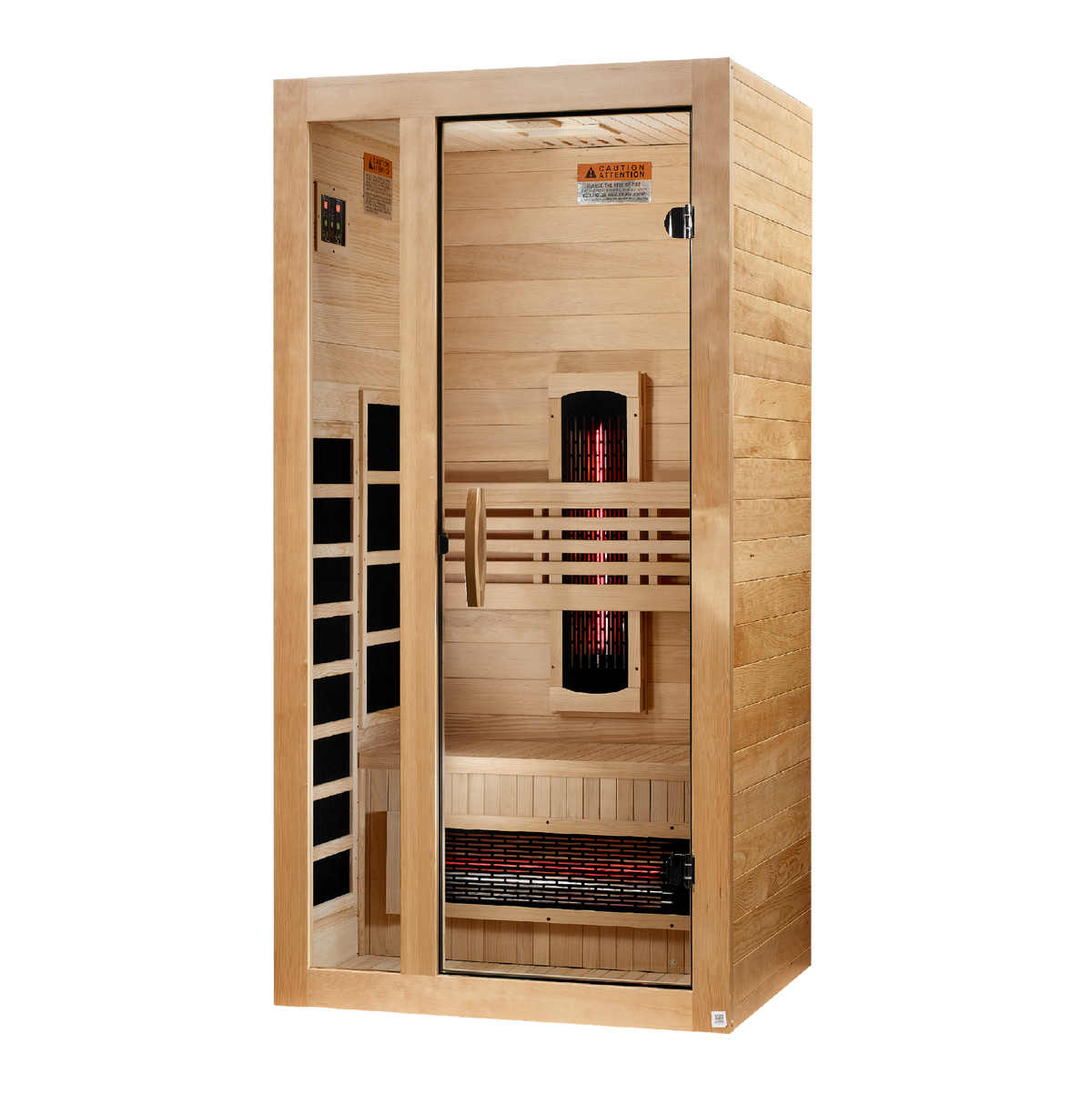 Dynamic Gracia DYN-6119-03 full-spectrum infrared sauna left angle