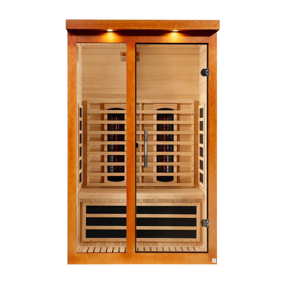 Dynamic Llumeneres DYN-6215-03 full-spectrum infrared sauna front view
