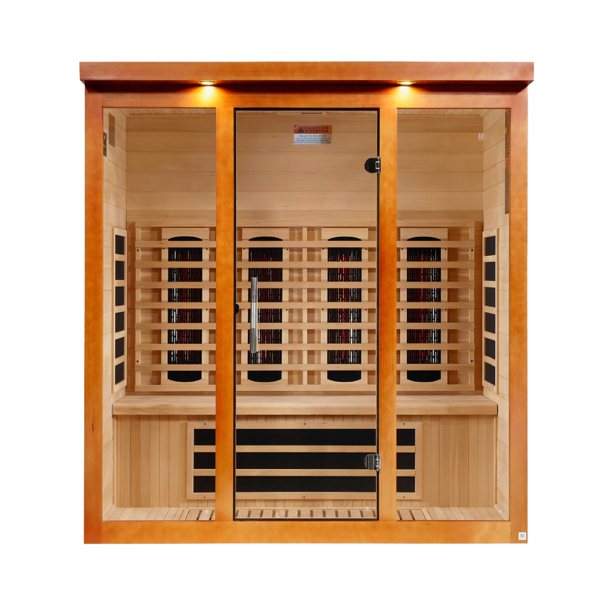 Dynamic Vila Grande DYN-6415-03 full-spectrum infrared sauna front view
