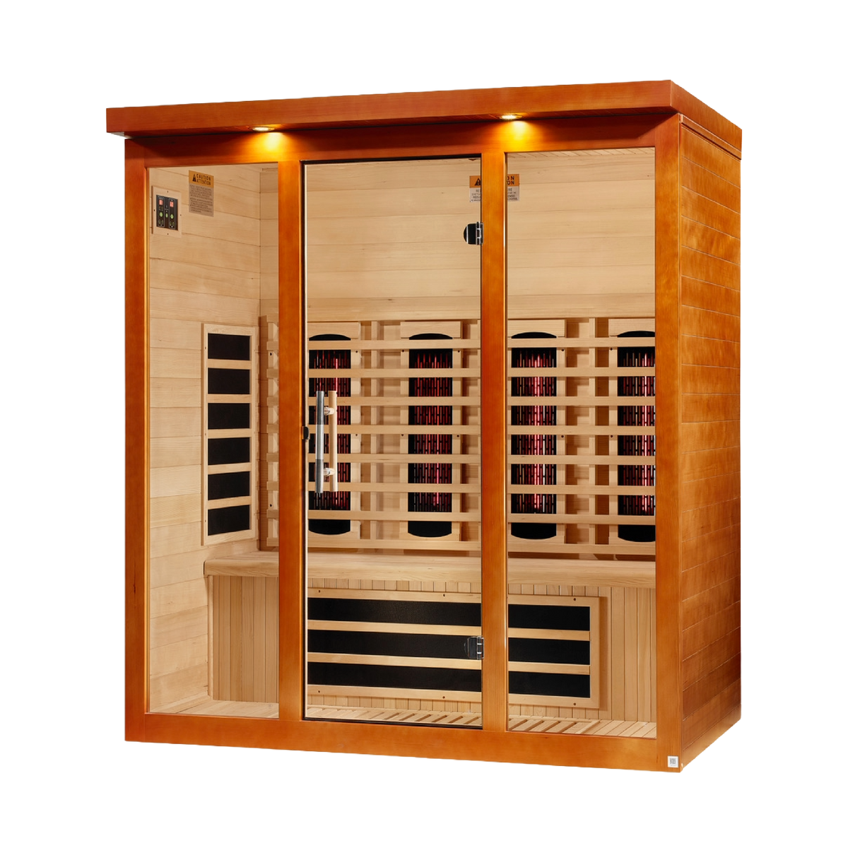 Dynamic Vila Grande DYN-6415-03 full-spectrum infrared sauna left angle