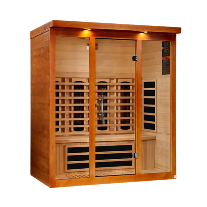 Dynamic Vila Grande DYN-6415-03 full-spectrum infrared sauna right angle
