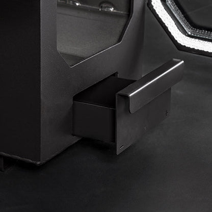 HUUM HIVE Flow wood-burning sauna stove ash drawer detail