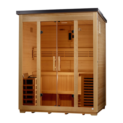 Golden Designs Vorarlberg GDI-8005-01 outdoor sauna right angle