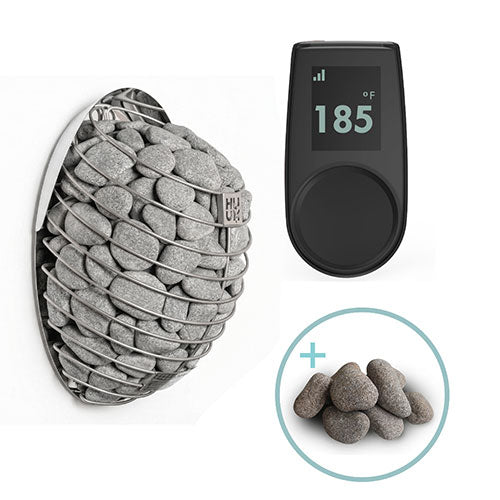HUUM DROP 9kW complete sauna heater package with UKU control and stones