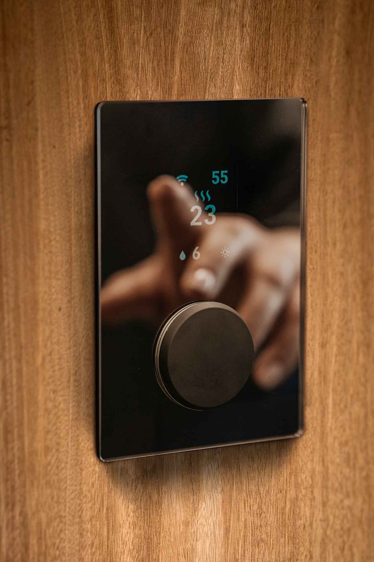 HUUM UKU sauna control panel in use