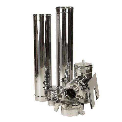 Leisurecraft CHISID side-exit sauna chimney kit components