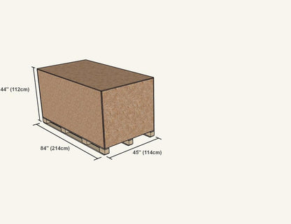 Canadian Timber Luna shipping crate dimensions — manufacturer diagram
