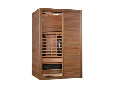 Maxxus S-Line Yoga 2-Person Full Spectrum Near Zero EMF Infrared Sauna (Pacific Cedar)