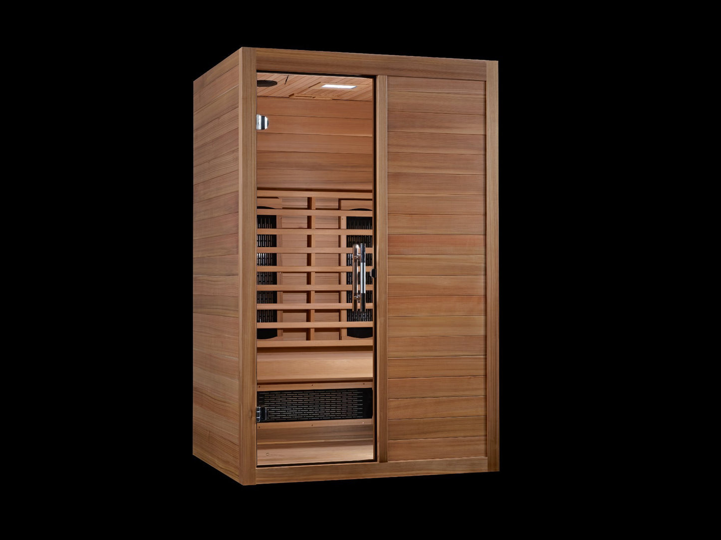 Maxxus S-Line Yoga 2-Person Full Spectrum Near Zero EMF Infrared Sauna (Pacific Cedar)