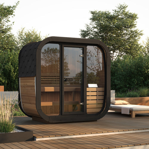 SaunaLife CL4G outdoor sauna side detail