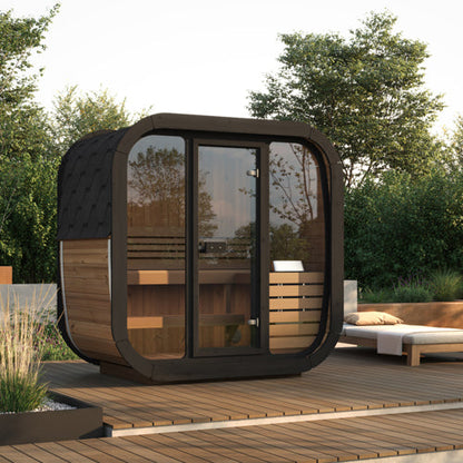 SaunaLife CL4G outdoor sauna side detail