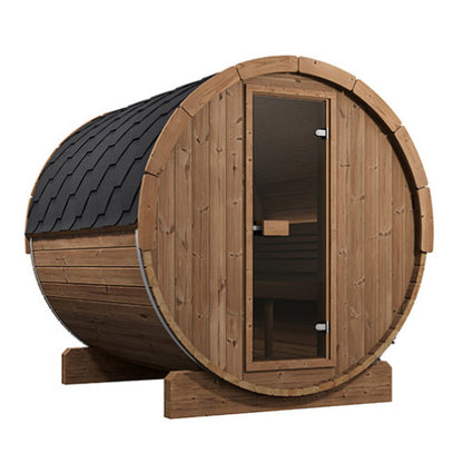 SaunaLife E8 Ergo Outdoor Barrel Sauna – 6-Person