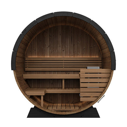 SaunaLife EE6G Ergo Elegance outdoor barrel sauna alternate product view 5