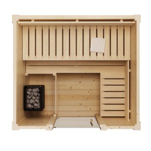 SaunaLife G2 sauna floor plan