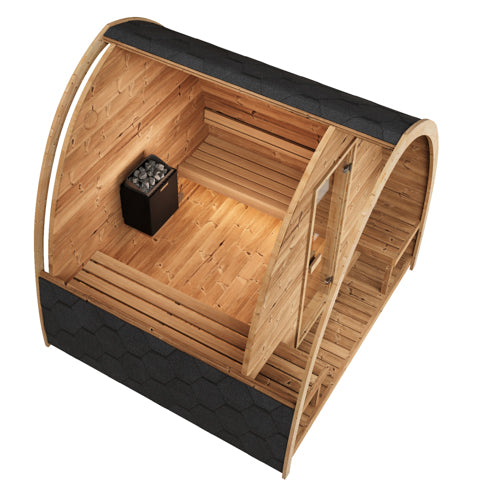 SaunaLife G3 Garden outdoor sauna alternate product view 3