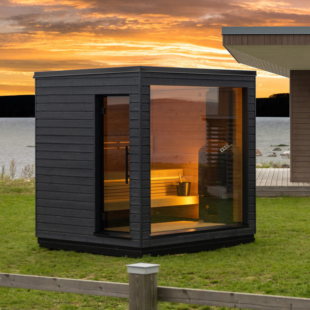 SaunaLife G6 Garden Fully Assembled Outdoor Sauna – 5-Person