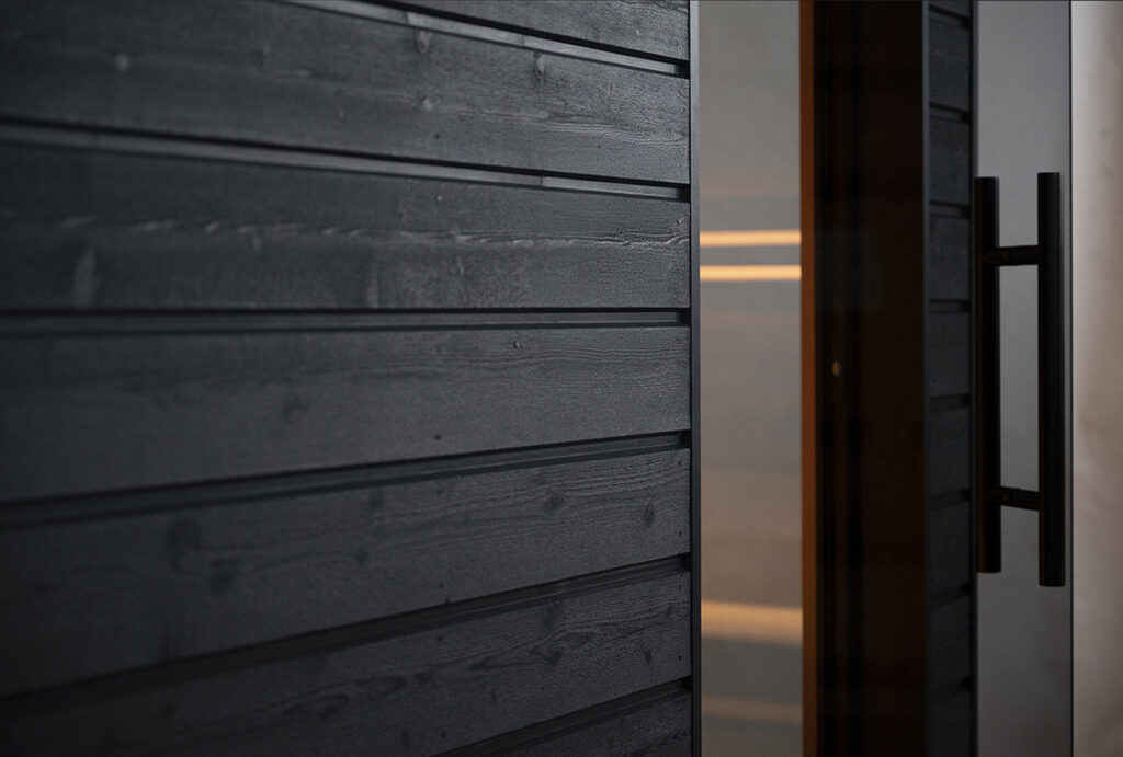 SaunaLife G6 black Thermo-Pine exterior detail