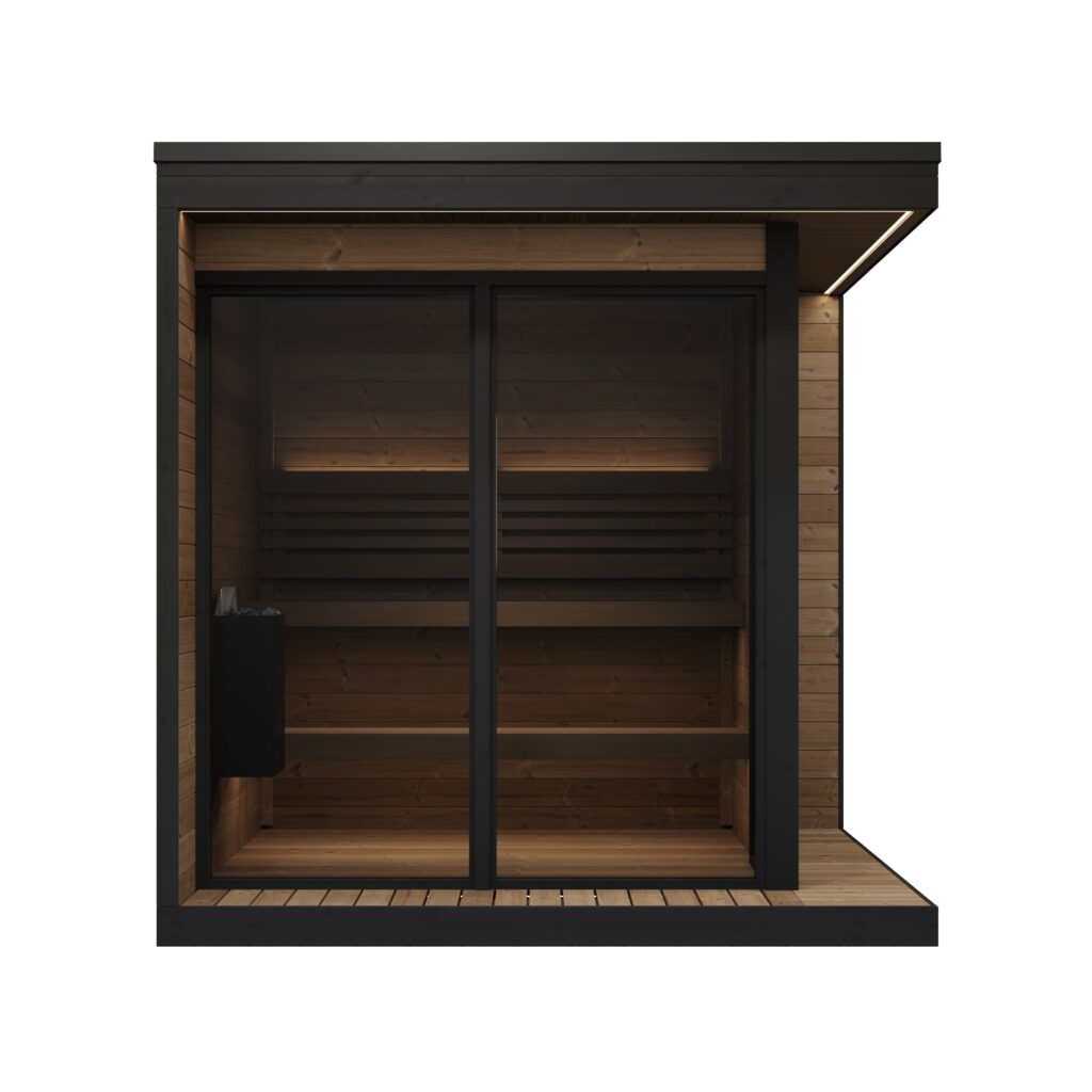 SaunaLife GL6 Garden Luxury sauna front view