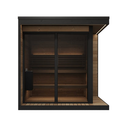 SaunaLife GL6 Garden Luxury sauna front view