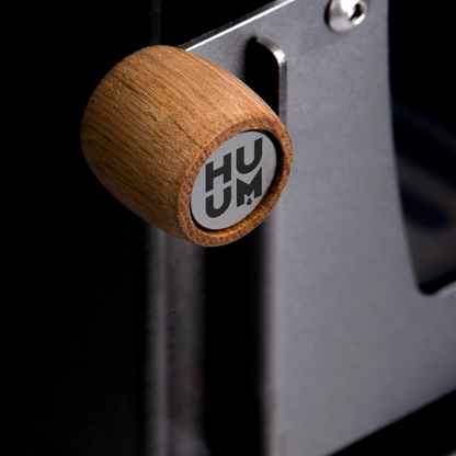 HUUM HIVE Wood 17 wood-burning sauna stove handle detail