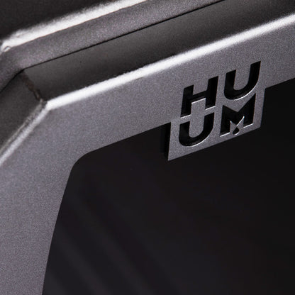 HUUM HIVE Wood 17 wood-burning sauna stove logo detail