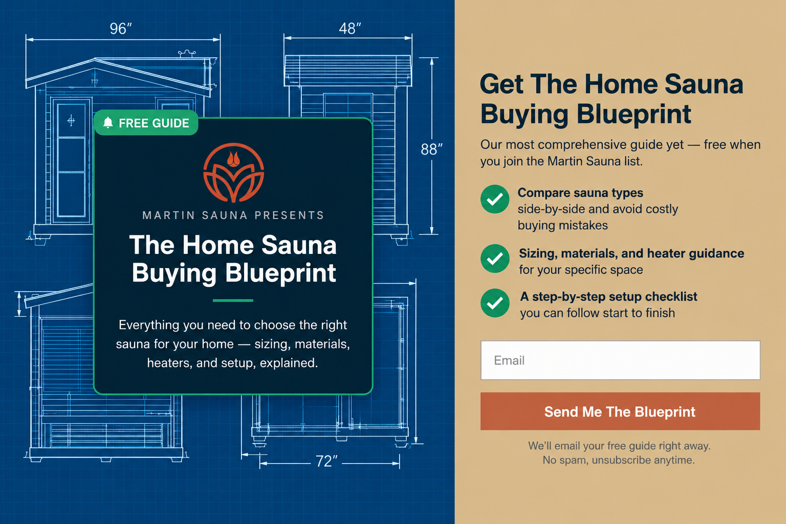 Free guide: The Home Sauna Buying Blueprint